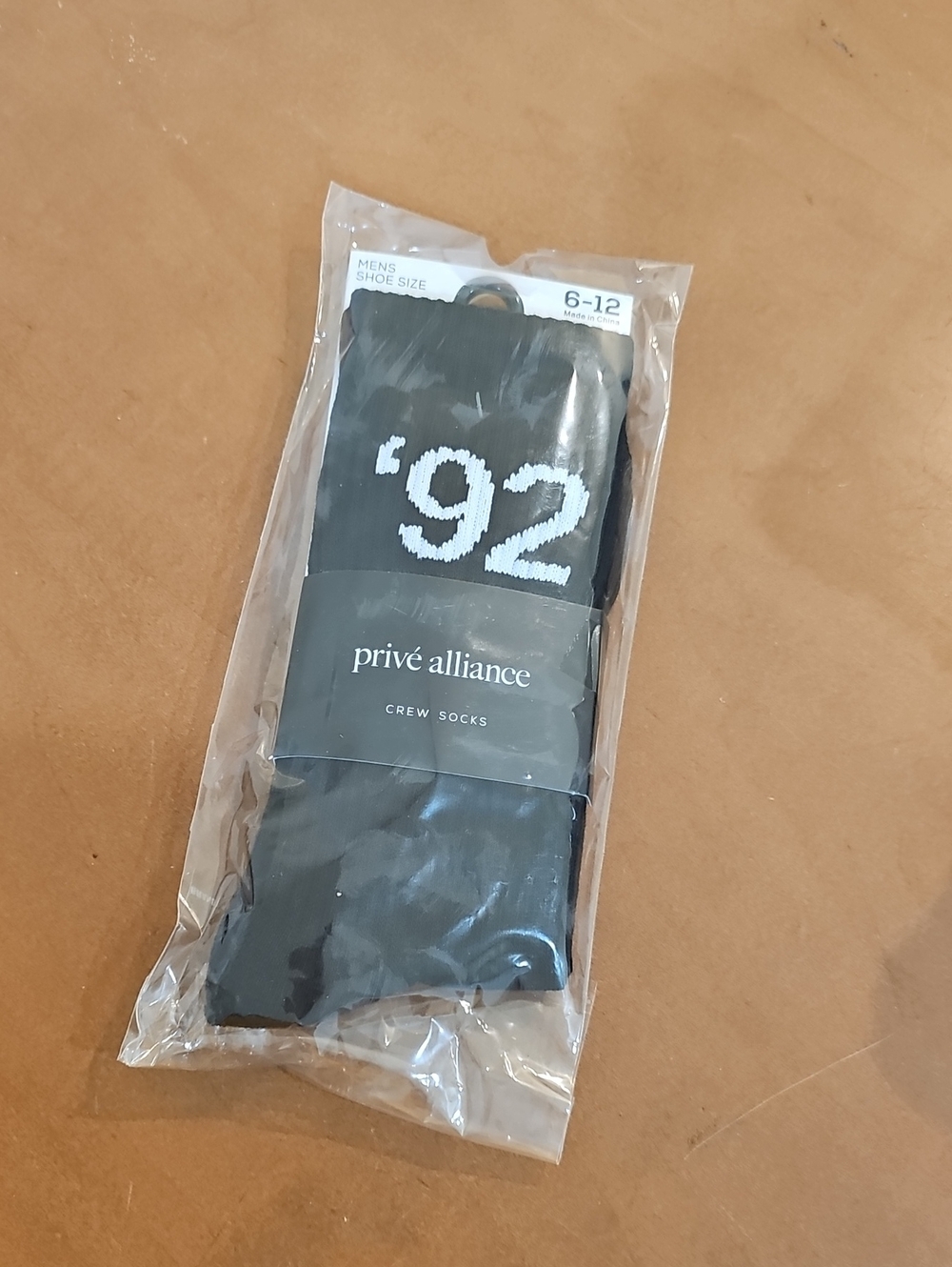 Men's Black Crew Socks